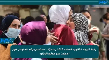 رابط نتيجة الثانوية العامة 2025 رسميًا.. استعلم برقم الجلوس فور الإعلان عبر موقع الوزارة